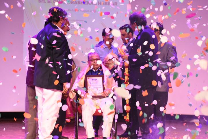 Confetti celebration on stage at the BHA Food Awards 2019